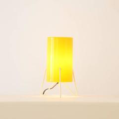 Yellow Perspex Table Lamp by Stilnovo, 1954
