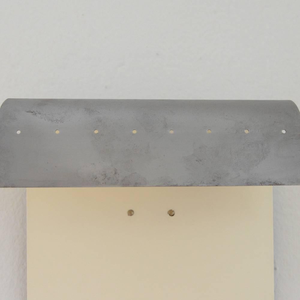 Mid-20th Century Jacques Biny Silver Wall Light by Luminalite