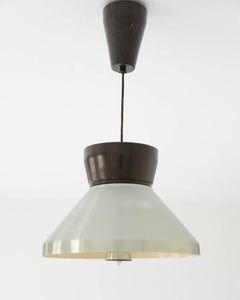 Torlasco Pendant with Pulley, Maroon and Silver, Lumi, 1959