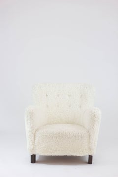 Pair of Iconic Midcentury Danish Armchairs Designed by Fritz Hansen