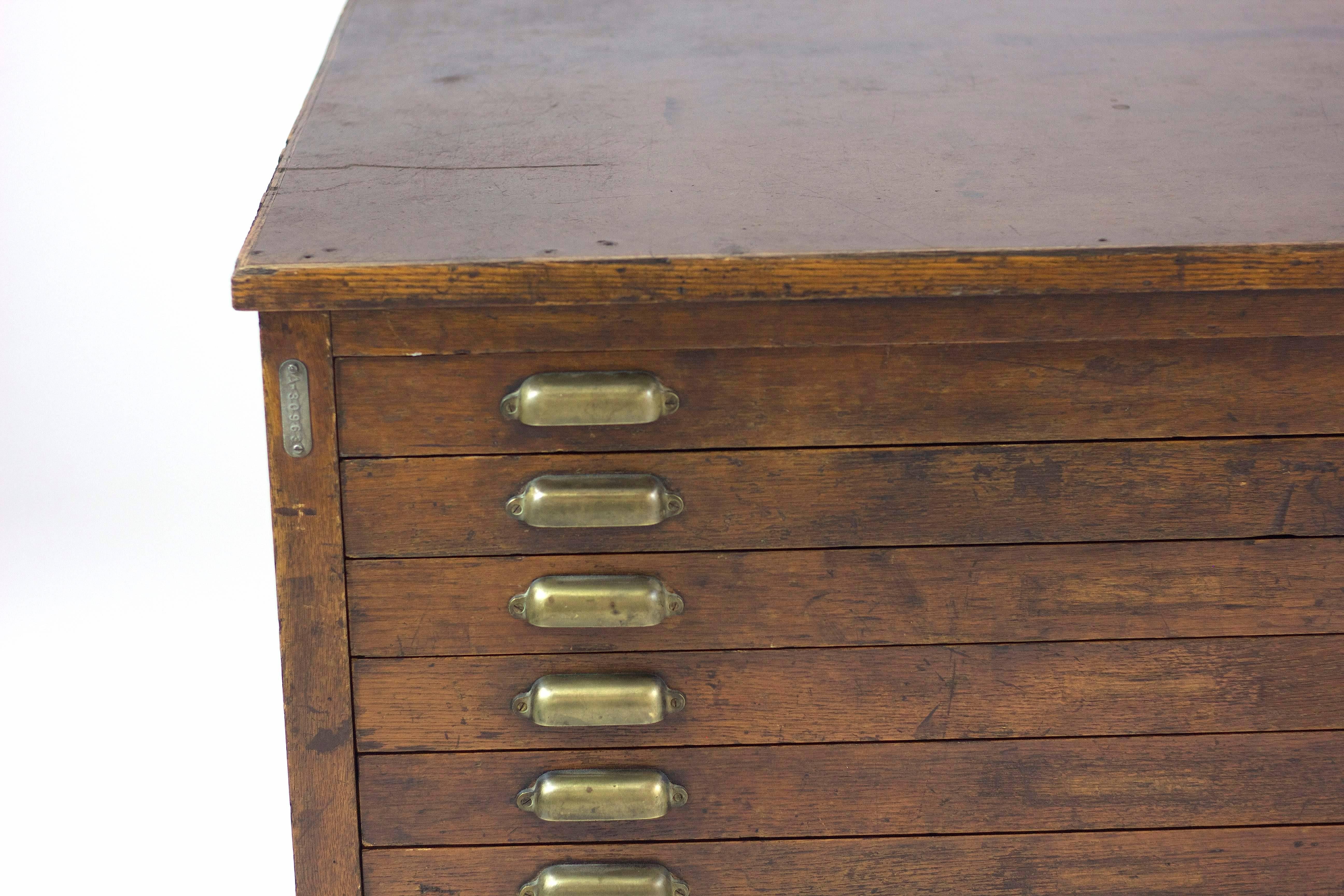 antique flat file cabinet for sale