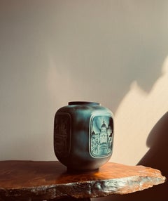 Gunnar Nylund, Large vase, "Flambé", Rörstrand, Sweden, 1940´s
