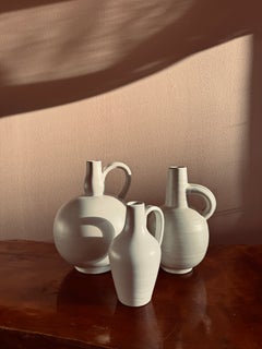A trio of vases/ pitchers, Swedish modern, Nittsjö and Upsala-Ekeby, 1940's