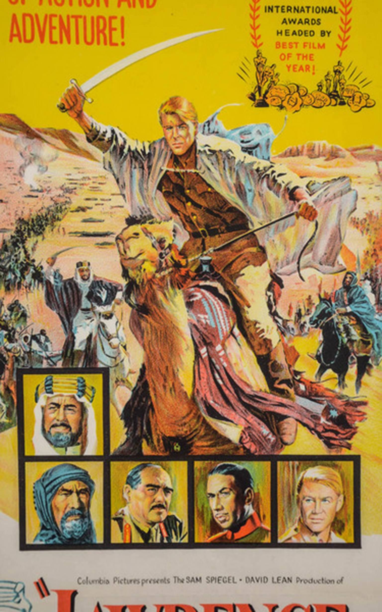 Original 1962 Film Poster 'Lawrence of Arabia' (Australian) In Good Condition In London, GB