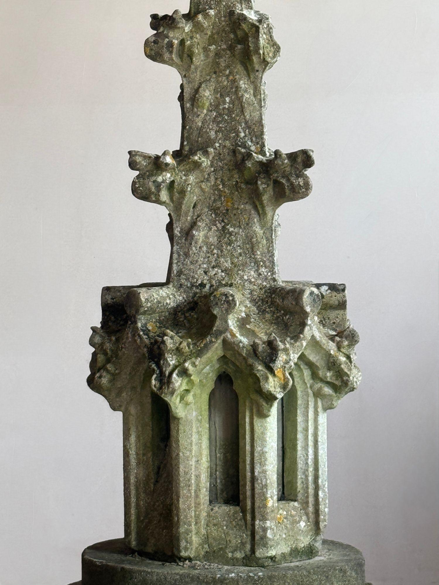 18th Century 18thC limestone spire For Sale