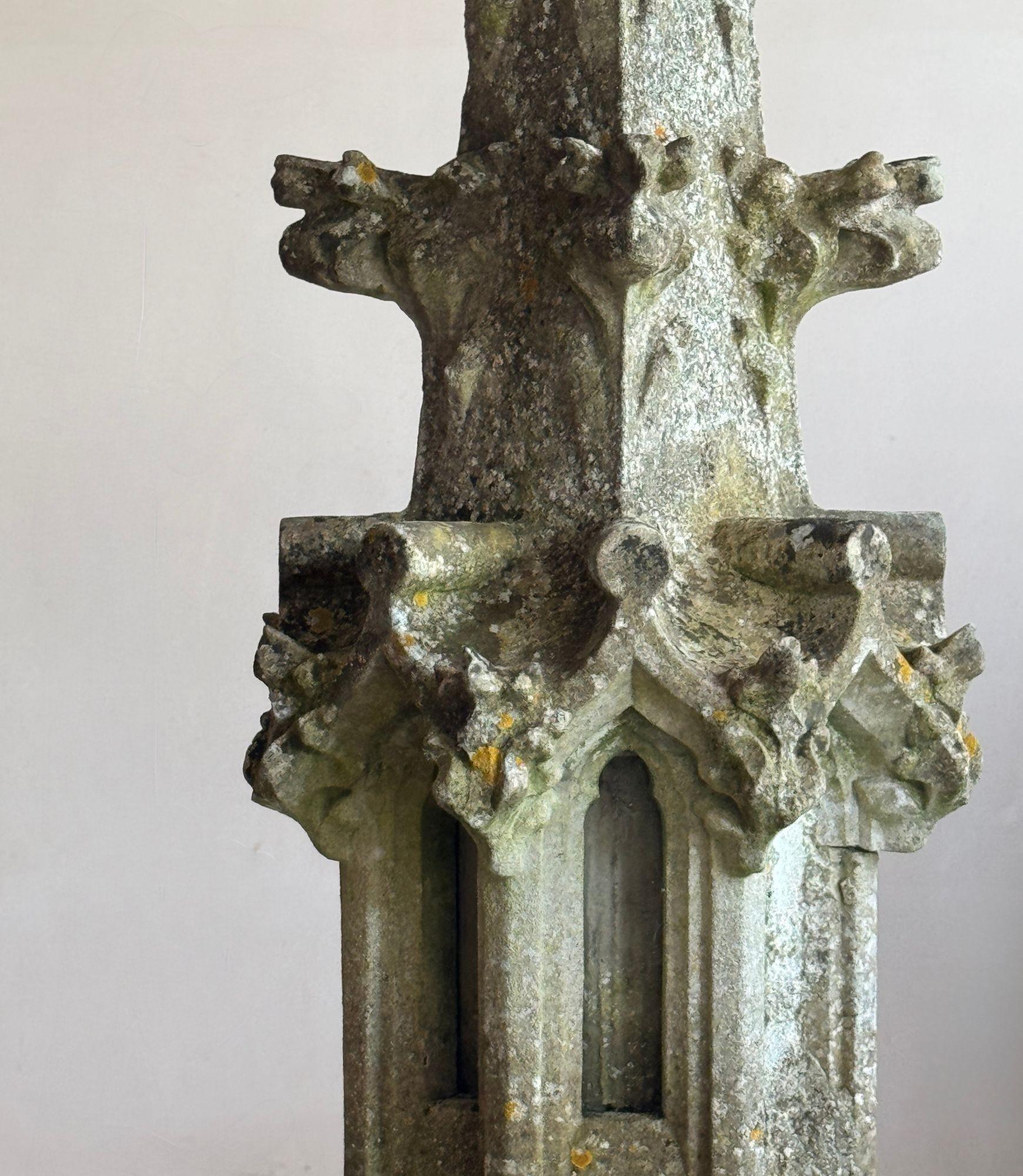 18thC limestone spire For Sale 5
