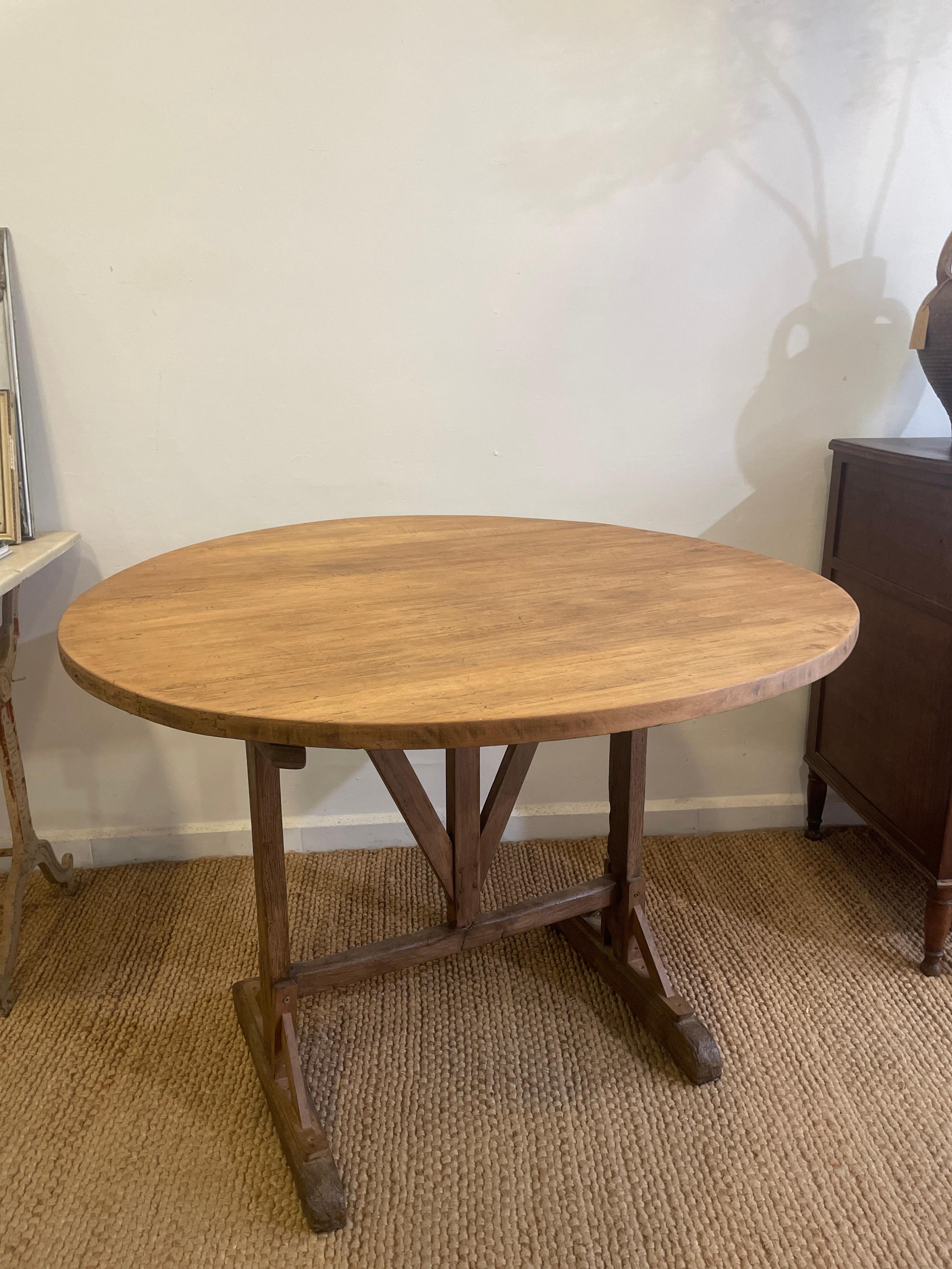 Oak Vintage Folding Side Table