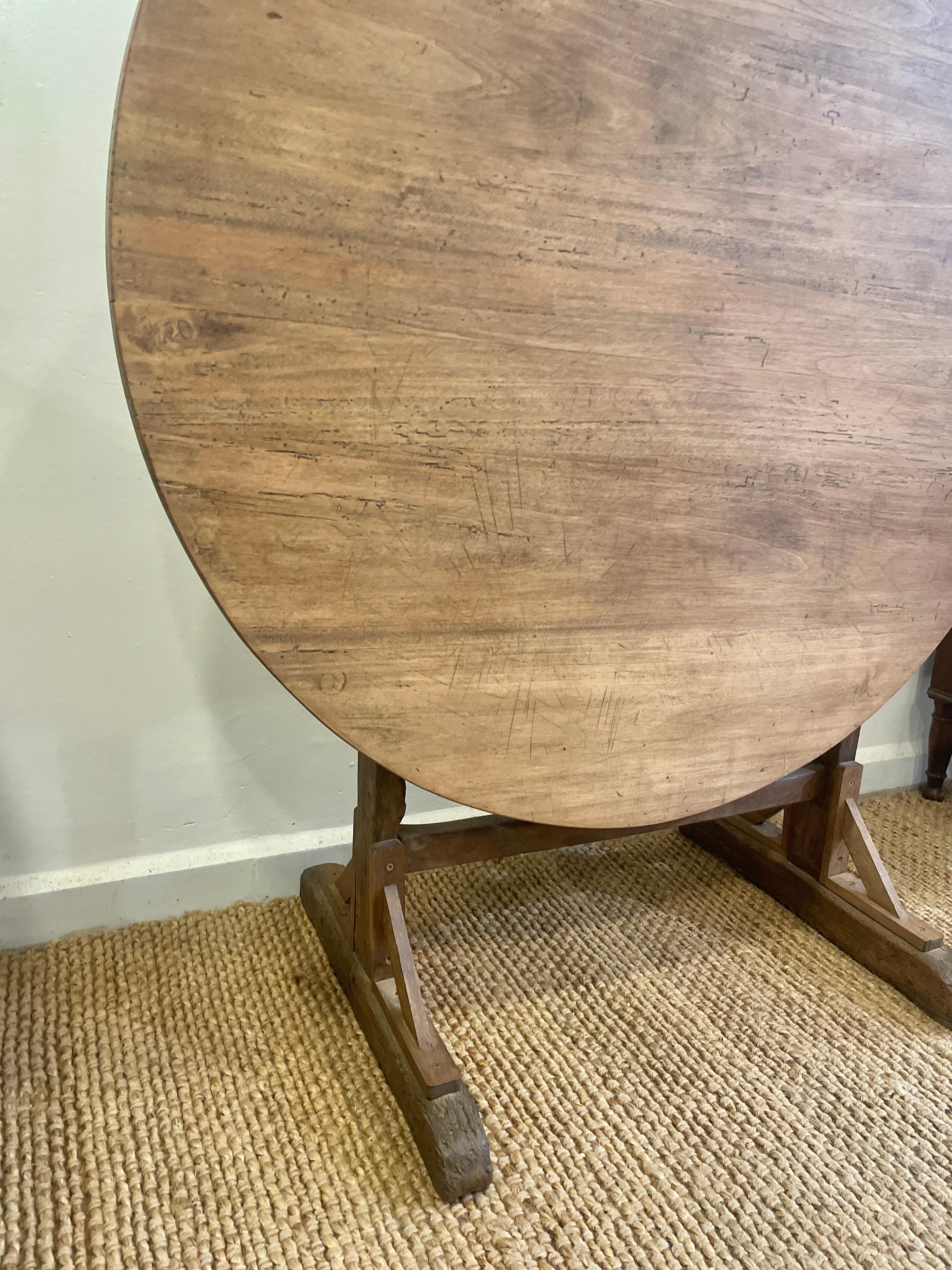 French Provincial Vintage Folding Side Table