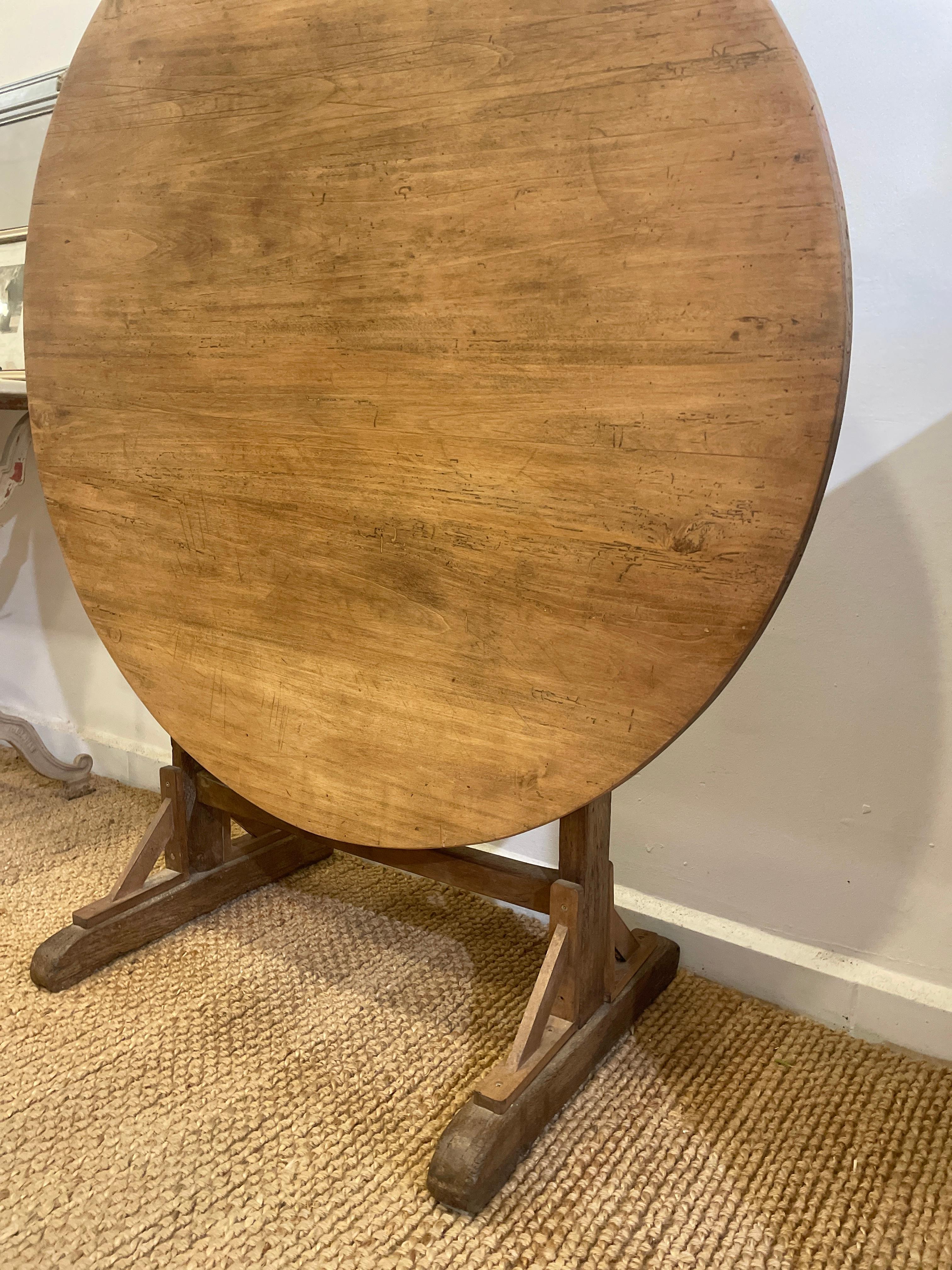 French Vintage Folding Side Table