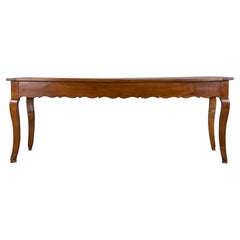 Mesa de Comedor de Arce de Granja Provincial Francesa del Siglo XIX