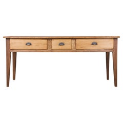 Antique Country French Farmhouse Mixed Wood Rustic Table