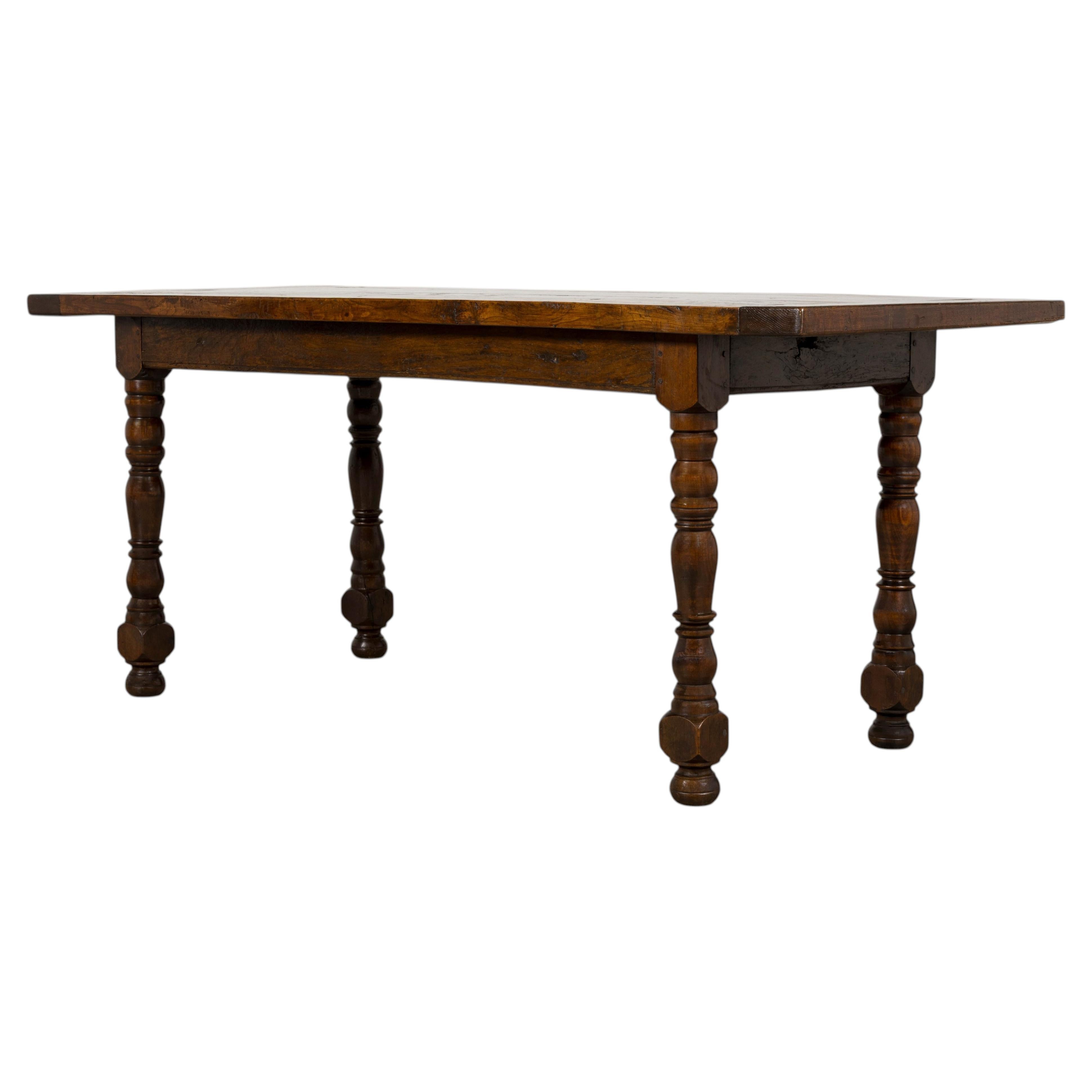 Early 19th Century French Oak Dining Table, Louis XIII Style, Provence