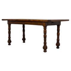 Table de salle à manger en chêne français du début du XIXe siècle, style Louis XIII, Provence