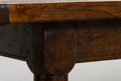 Table de salle à manger en chêne français du début du XIXe siècle, style Louis XIII, Provence