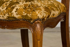 Set of 8 Early 20th Century French Louis XV Style Walnut Dining Chairs