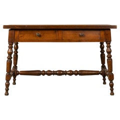 Late 19th Century French Provincial Oak Writing Table