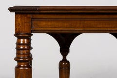 Late 19th Century French Henri II Revival Walnut Library Table