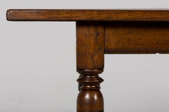 Late 19th Century French Louis XIV Style Oak Dining Table