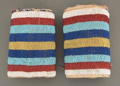 Tobilleras de nativo americano, cuervo, siglo XIX