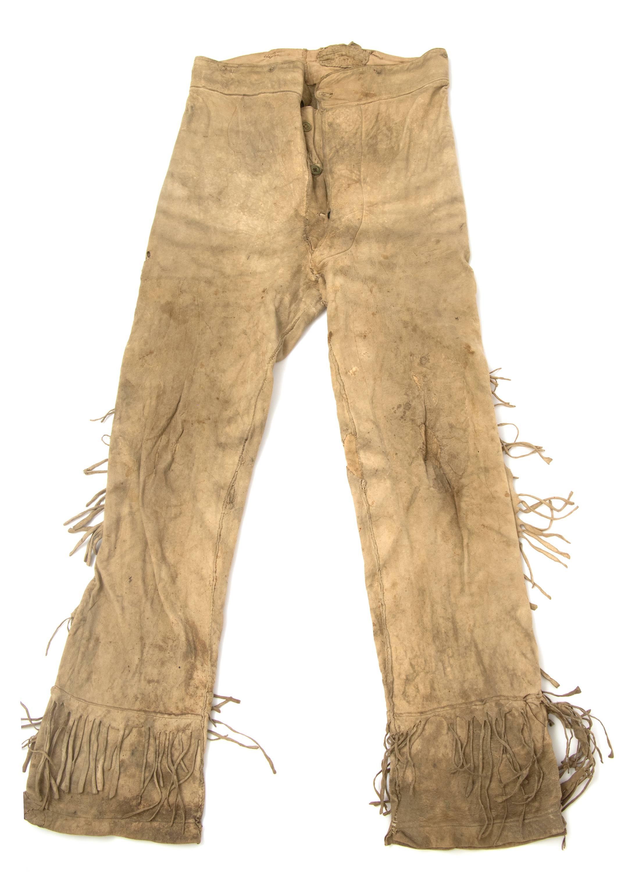 19th Century Antique Native American Beaded Hide Outfit, Ute, circa 1900