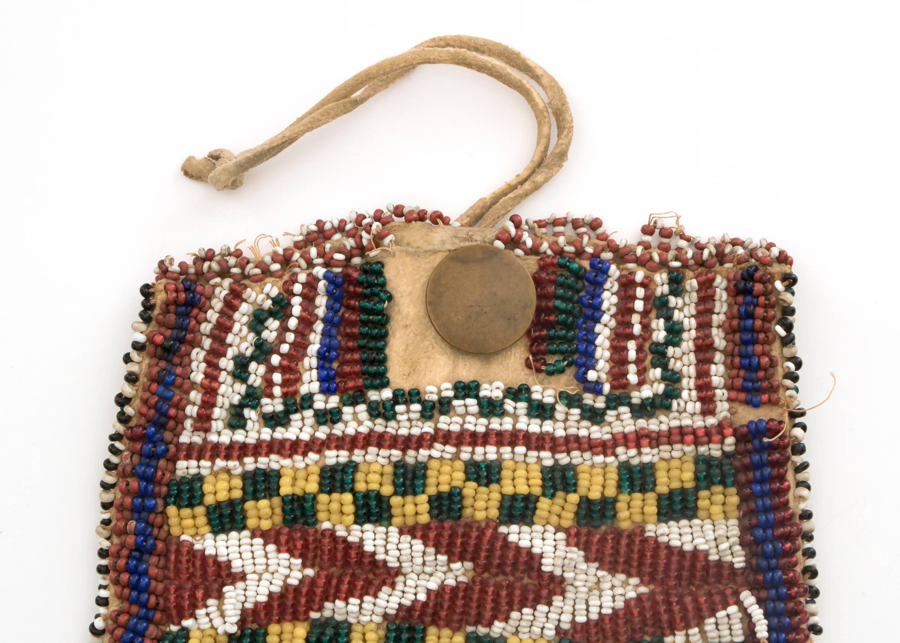 antique native american beaded bags