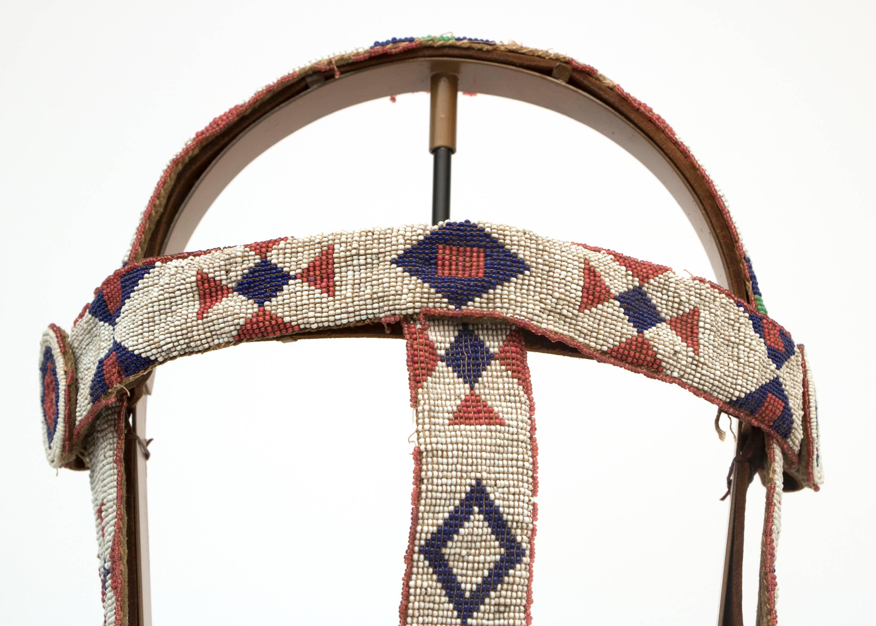 Native American Bridle/Head Stall, Sioux, 20th Century In Excellent Condition In Denver, CO