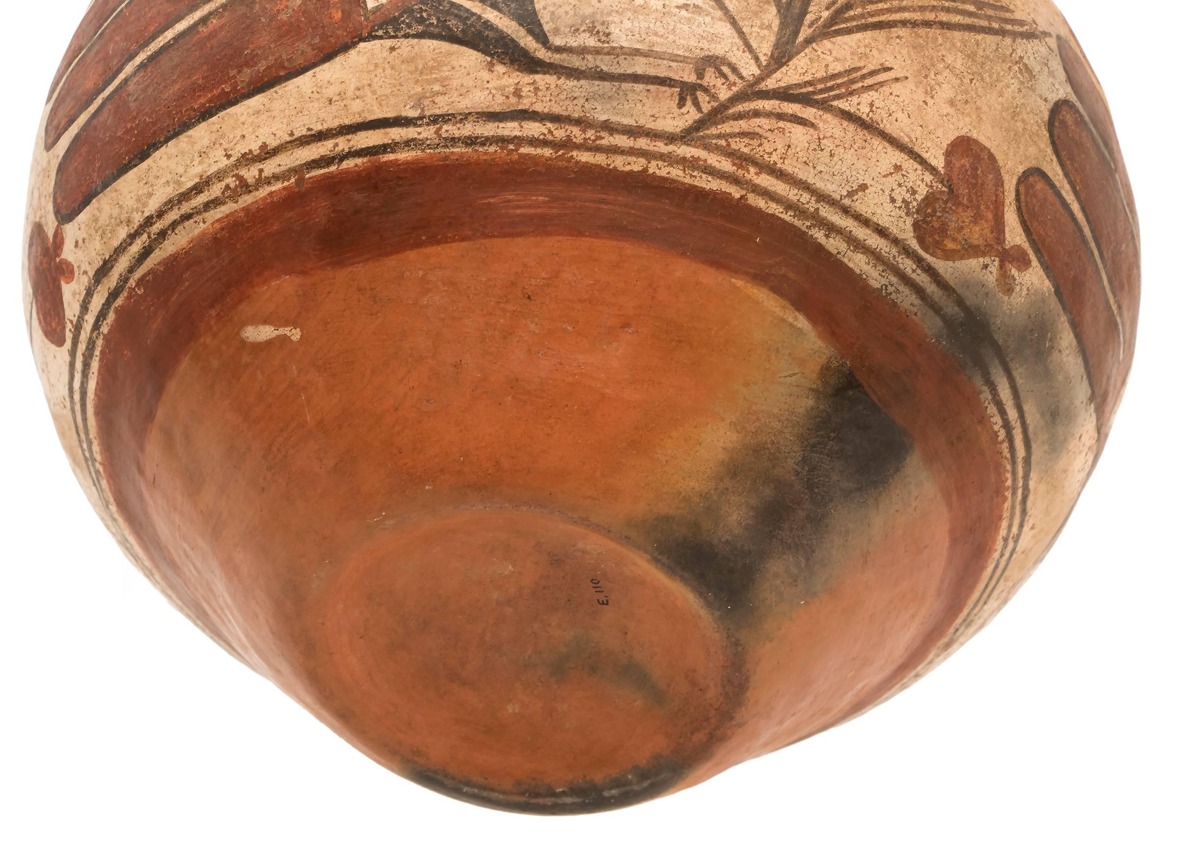 Earthenware Antique Native American Southwest Pottery Jar, Zia Pueblo, circa 1880