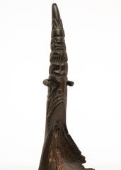 Antique Northwest Coast Native American Carved Horn Spoon, Haida, 19th Century