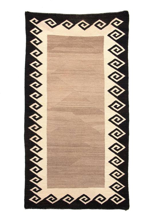 Vintage Navajo Double Saddle Blanket (Area Rug), Early 20th Century at