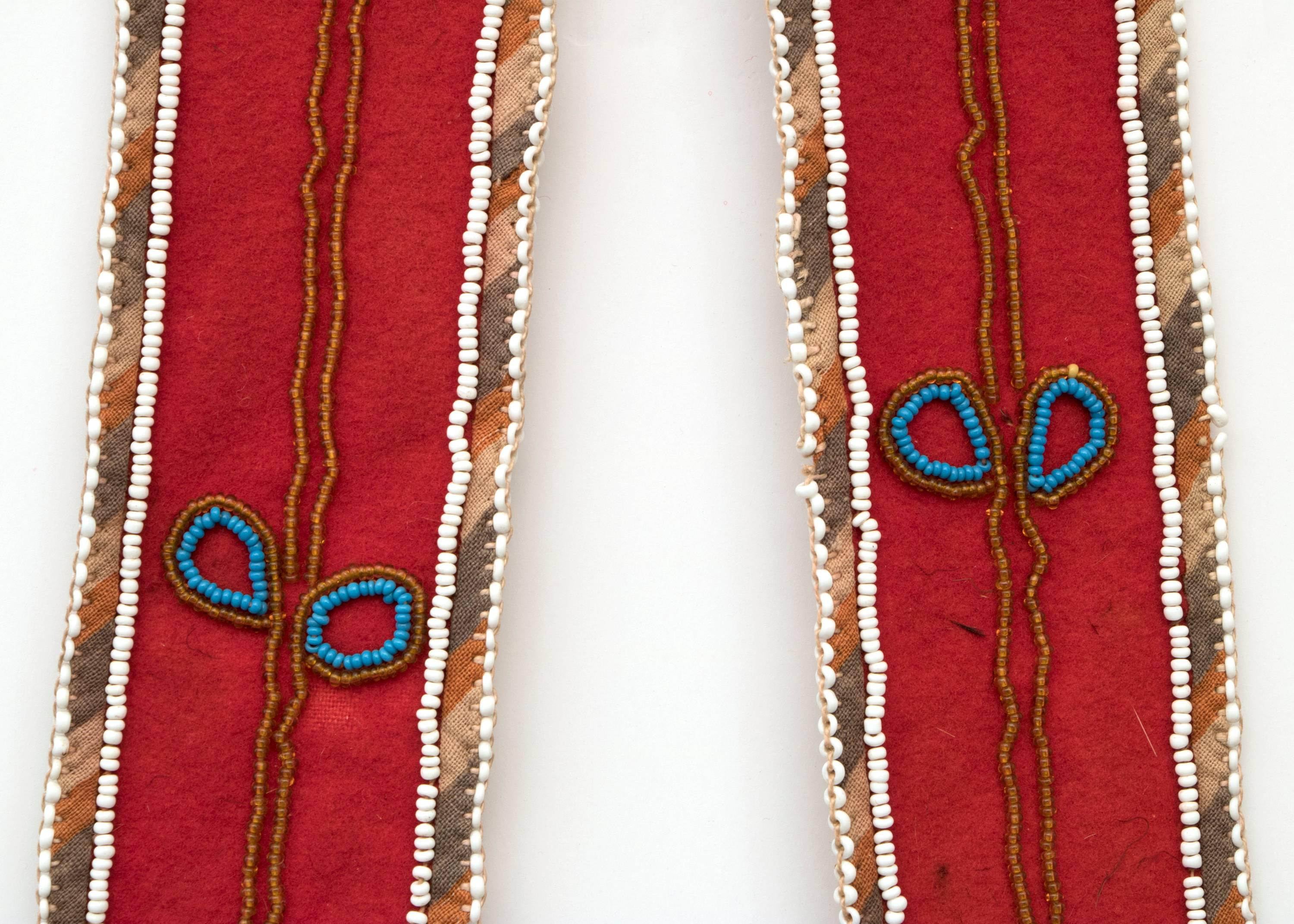 19th Century Native American Beaded Bandolier Bag, Tahltan (Northwest Coast), circa 1870