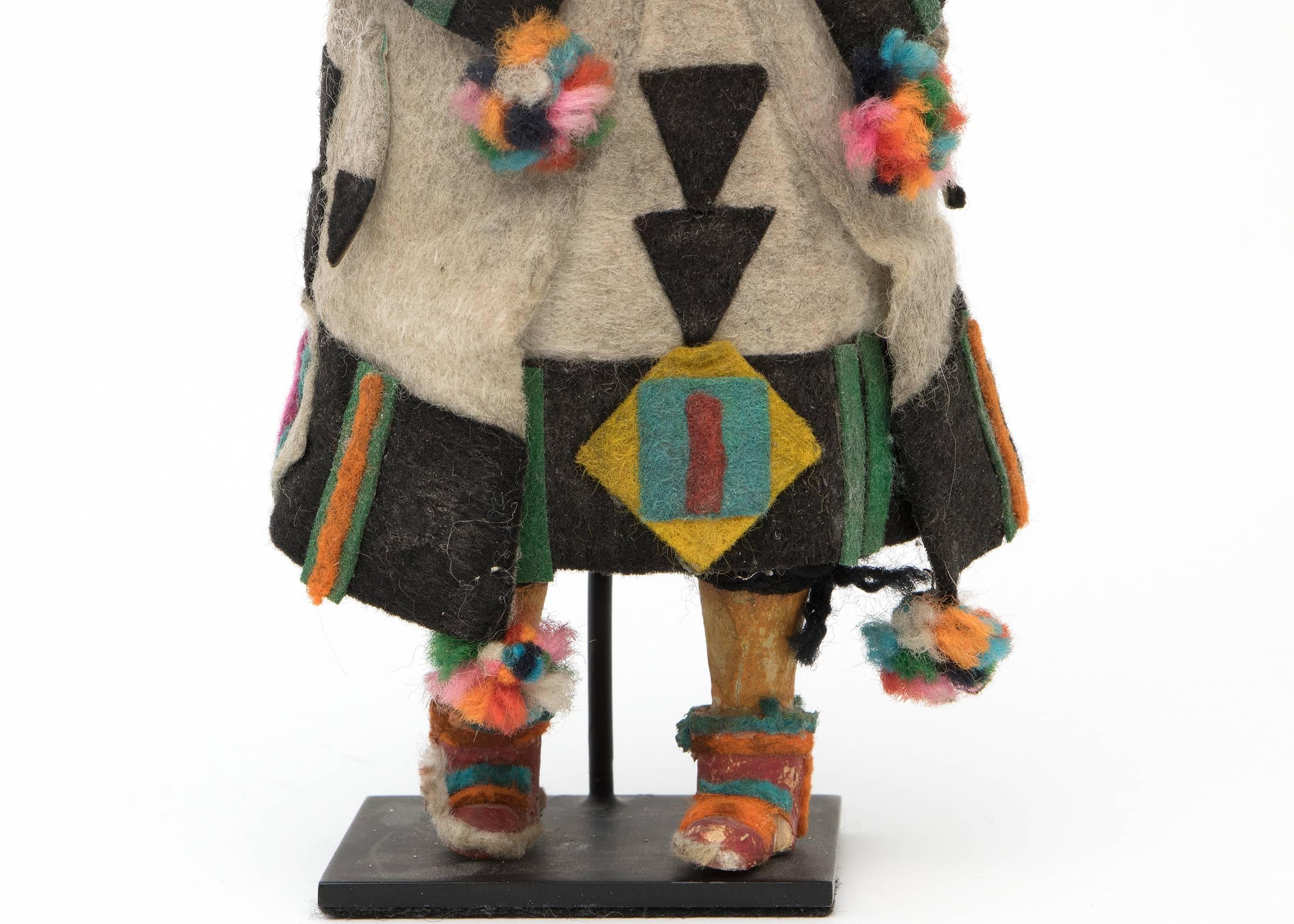 Hand-Carved Vintage Native American Kachina Doll, Zuni Pueblo, circa 1930