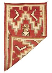 Vintage Pictorial Navajo Rug with Snake Pattern, circa 1925