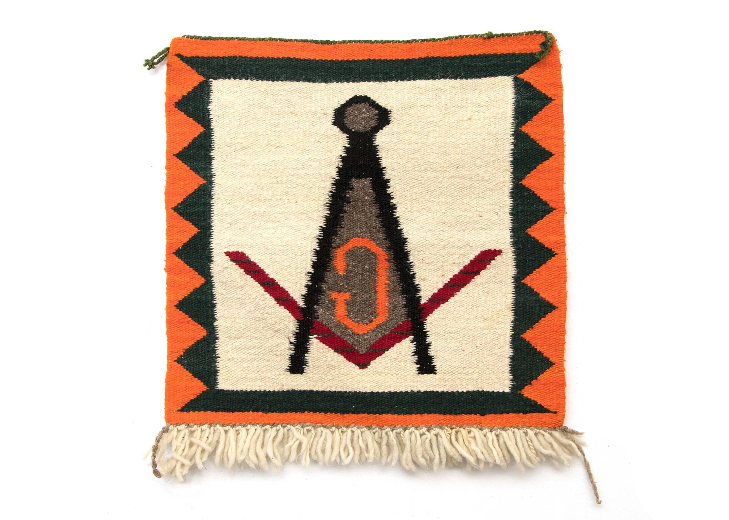 American Vintage Navajo Pictorial Sampler Weaving - 