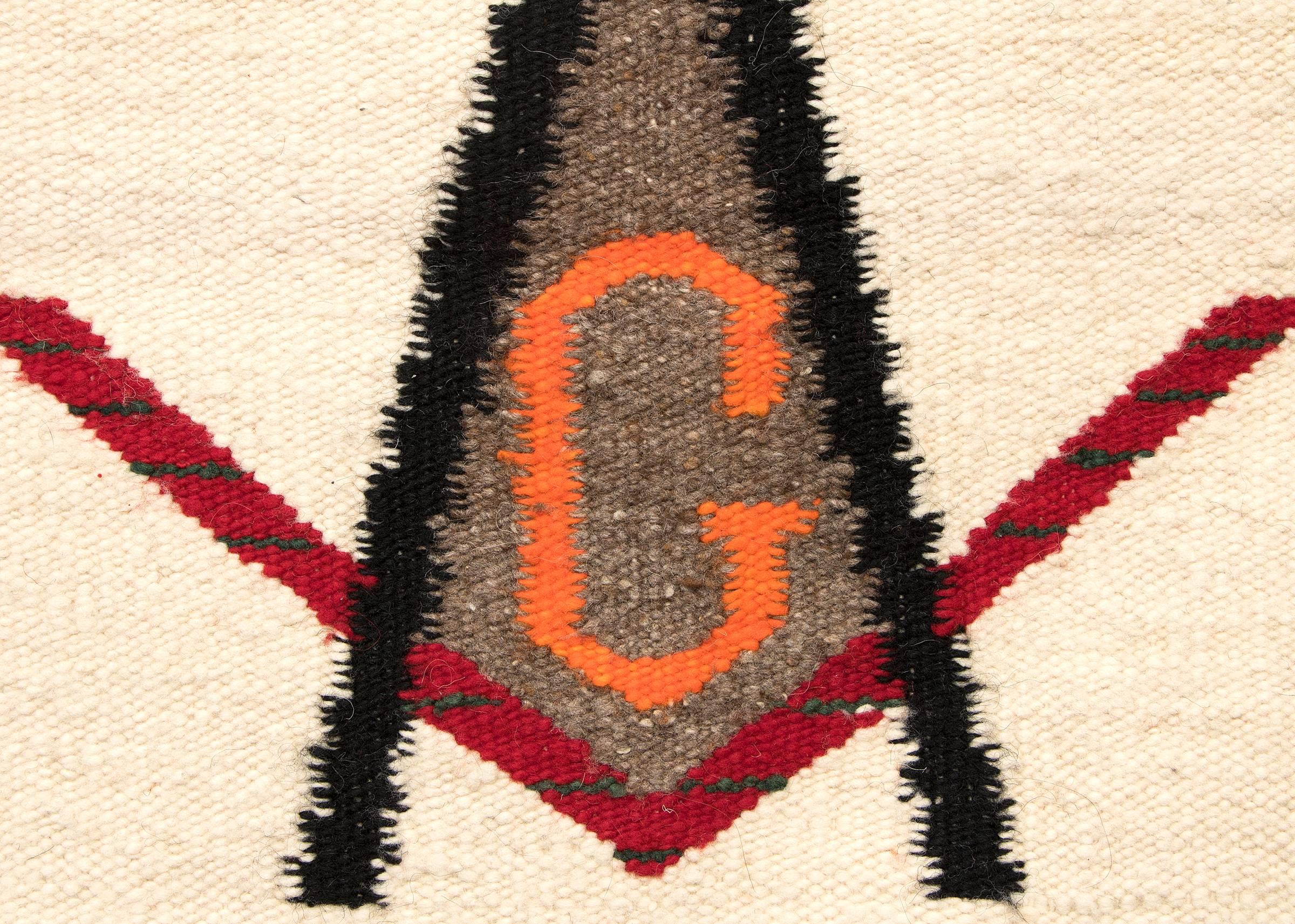 Native American Vintage Navajo Pictorial Sampler Weaving - 