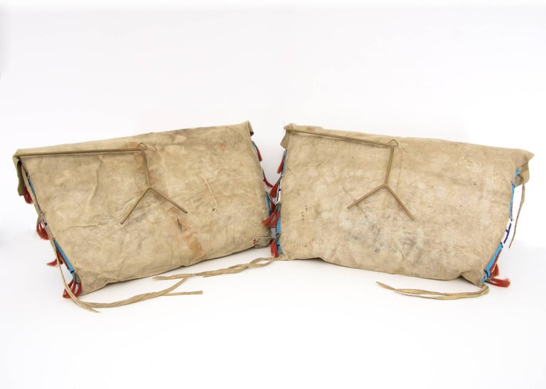 Antique Native American Beaded Possible Bags, Sioux (Plains), 19th Century 3