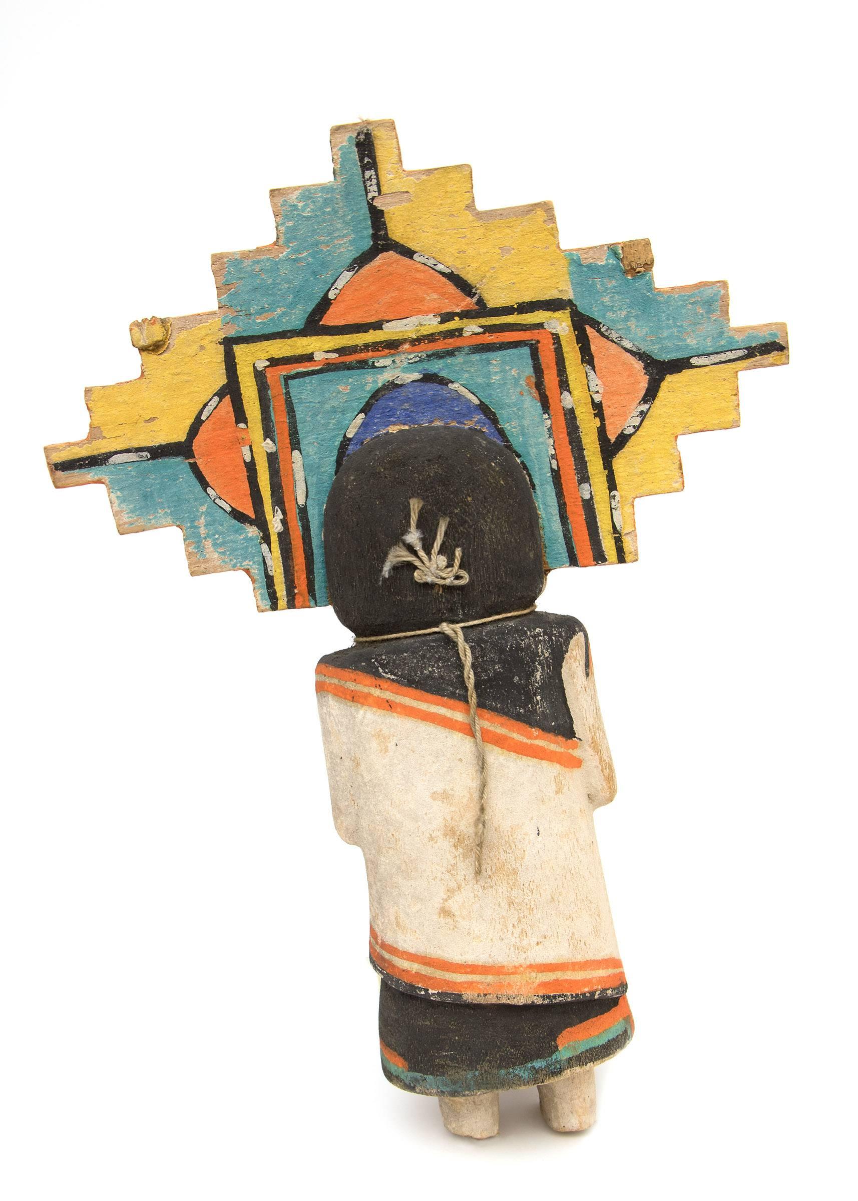 Hand-Carved Antique Native American Kachina Doll, 