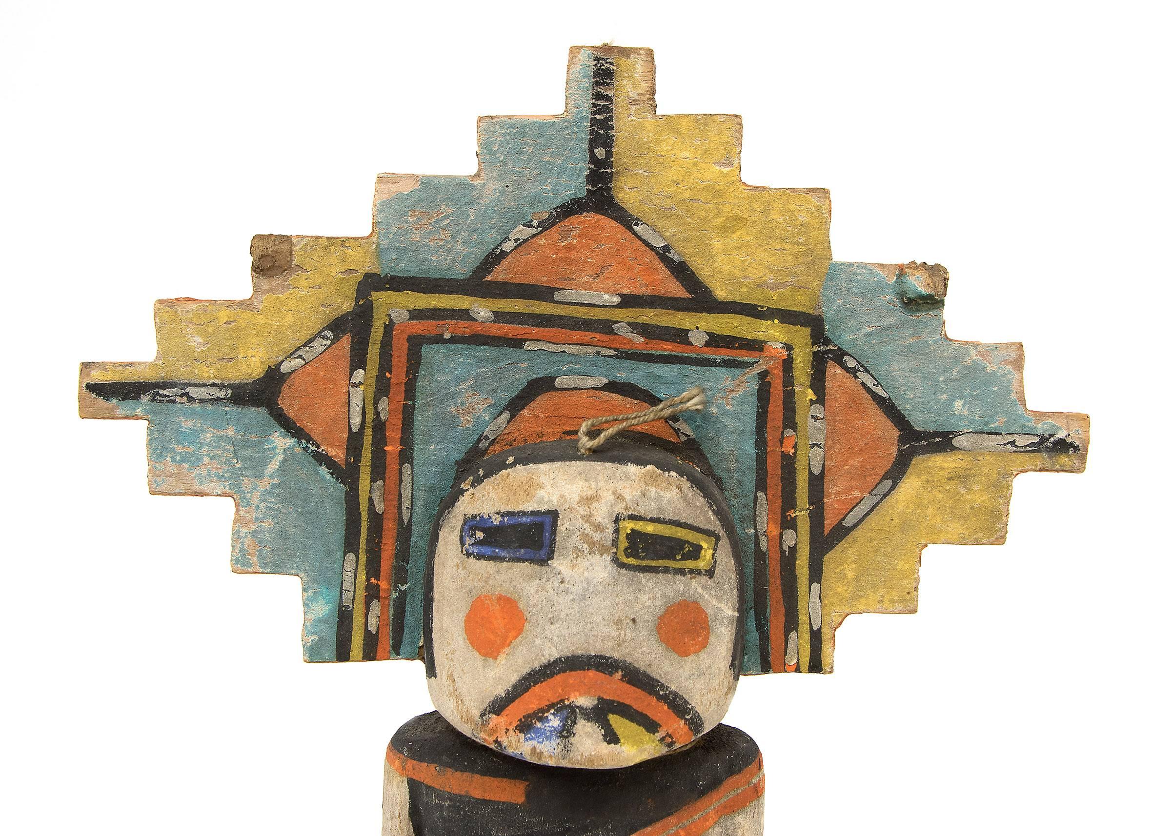 Wood Antique Native American Kachina Doll, 