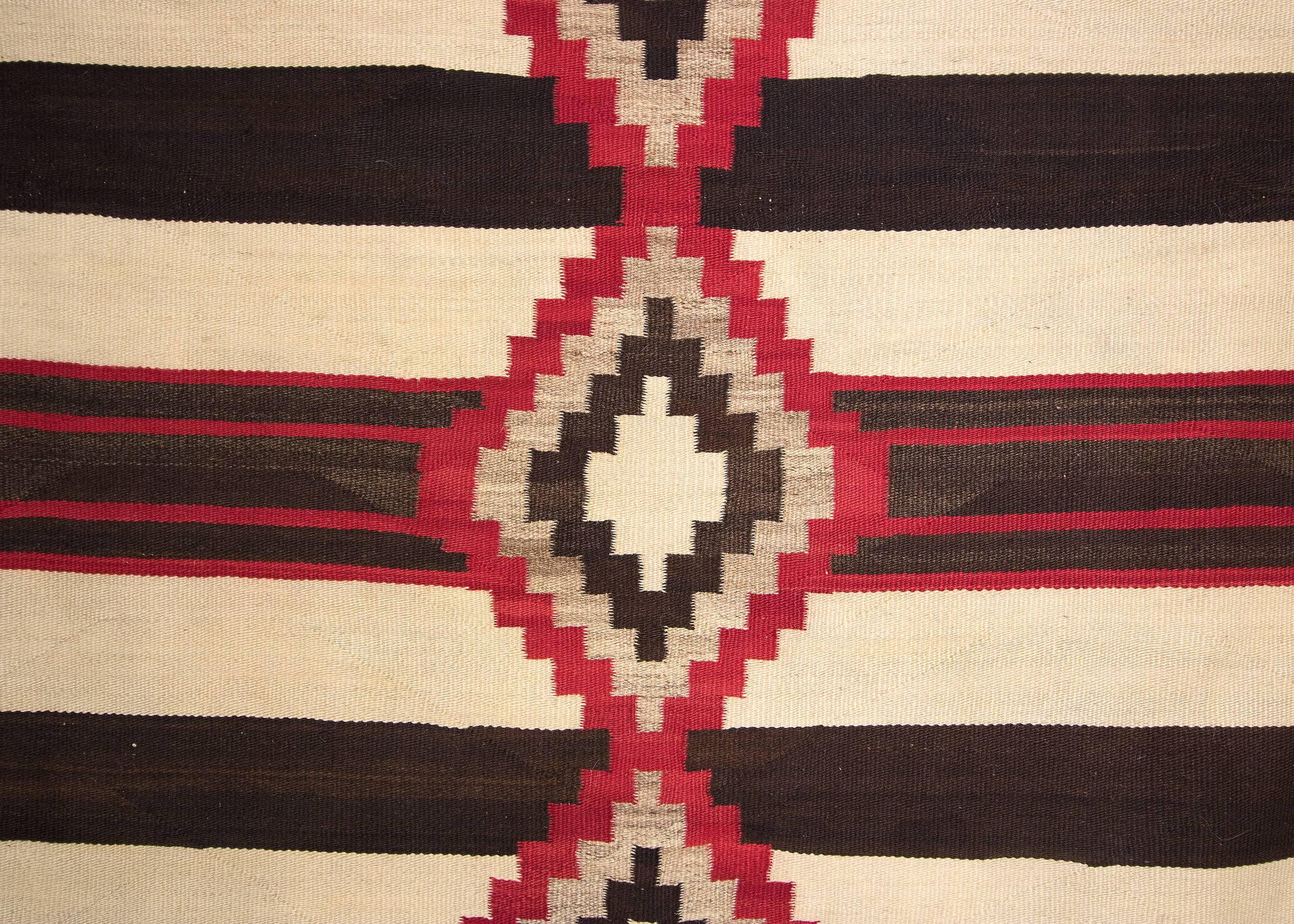 Native American Vintage Navajo Chiefs Blanket '4th Phase Variant', Early 20th Century