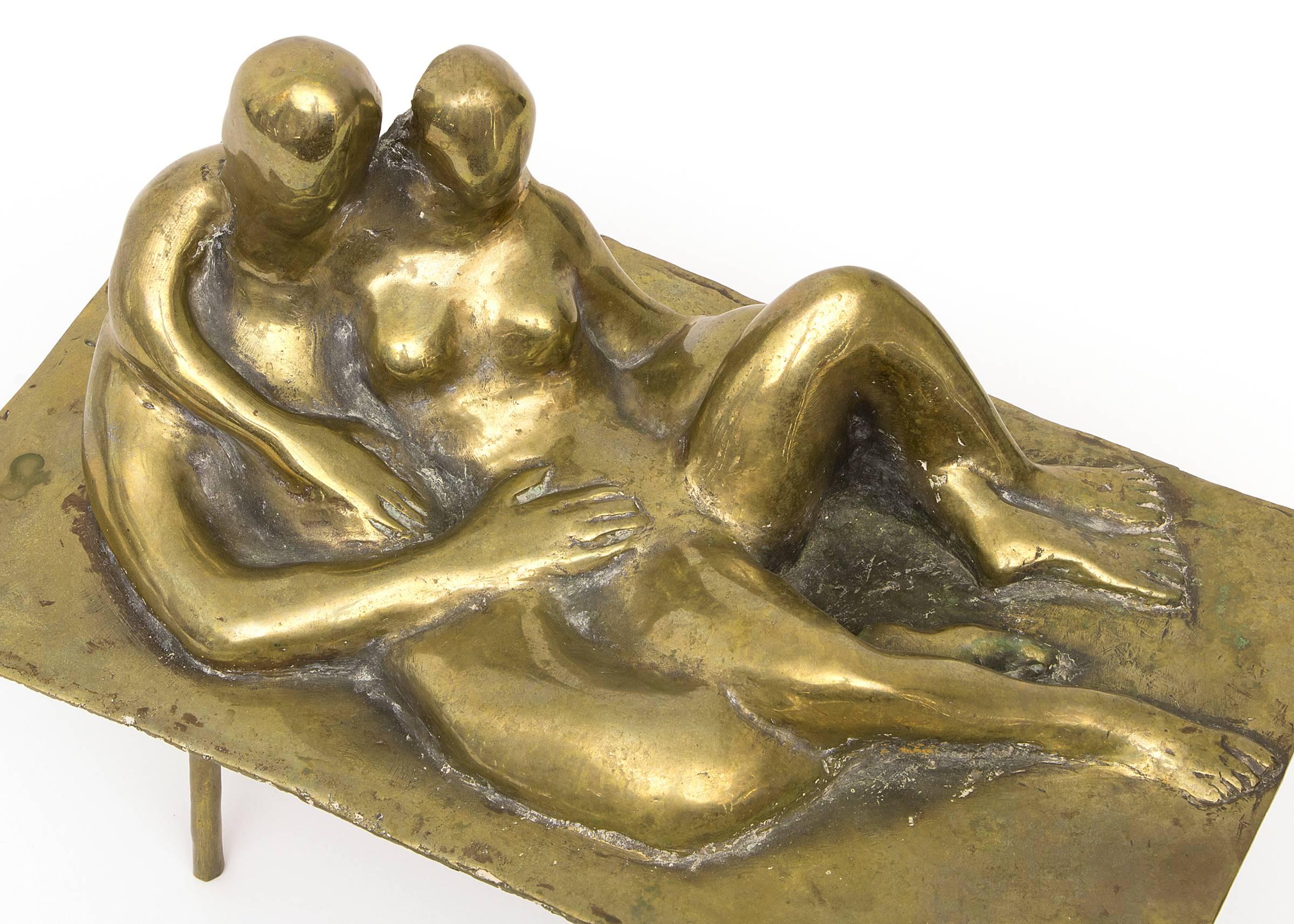 Bronze Statue of Reclining Figures In Good Condition In Denver, CO