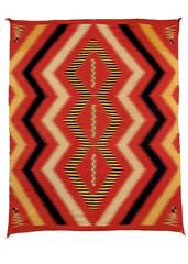 Vintage Navajo Serape Wearing Blanket, circa 1875 (Late Classic Period)