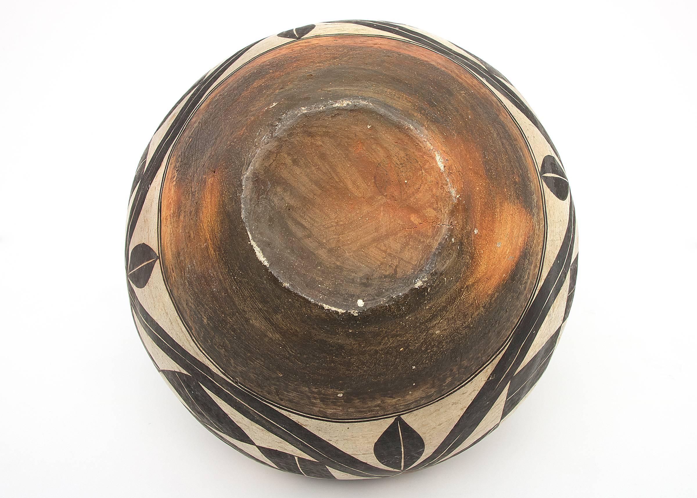 Antique Native American Polychrome Pottery Jar, Acoma 19th Century In Good Condition In Denver, CO