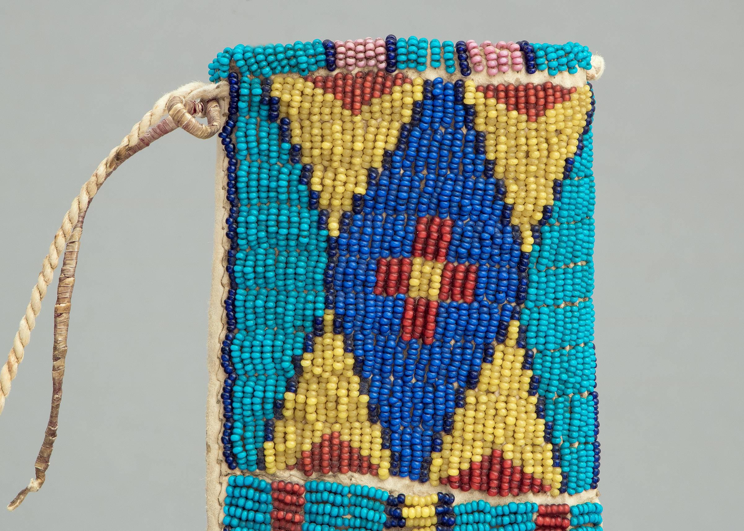 native american beaded knife sheath