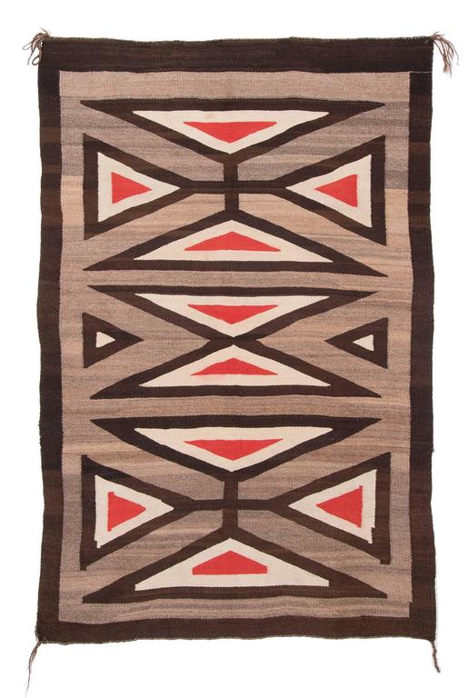 Vintage Native American Navajo Regional Rug, Early 20th Century For