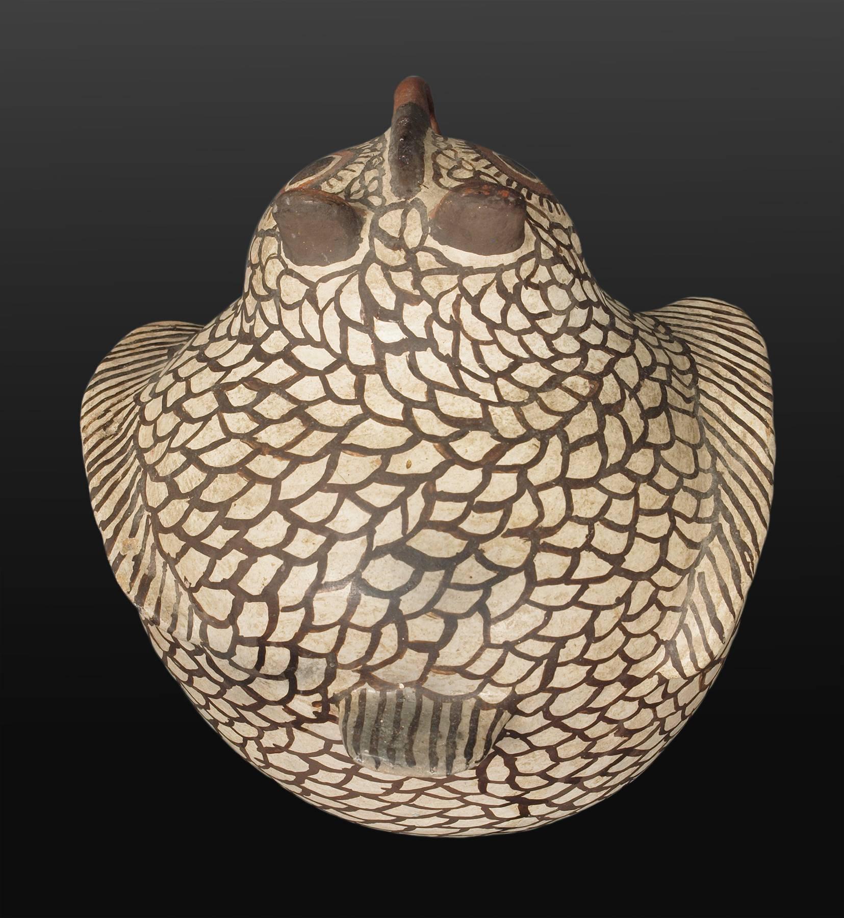 zuni owl pottery