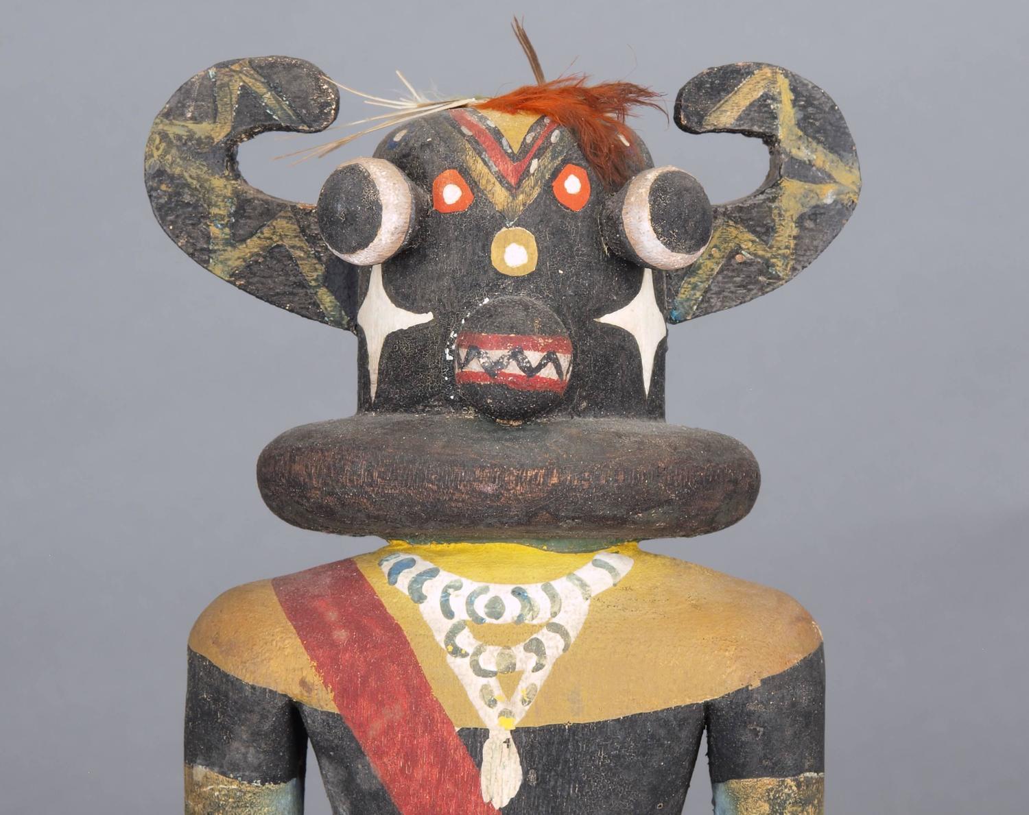 Rare Pair of Kachina Dolls by the Same Maker, Hopi 'Pueblo Indian' For