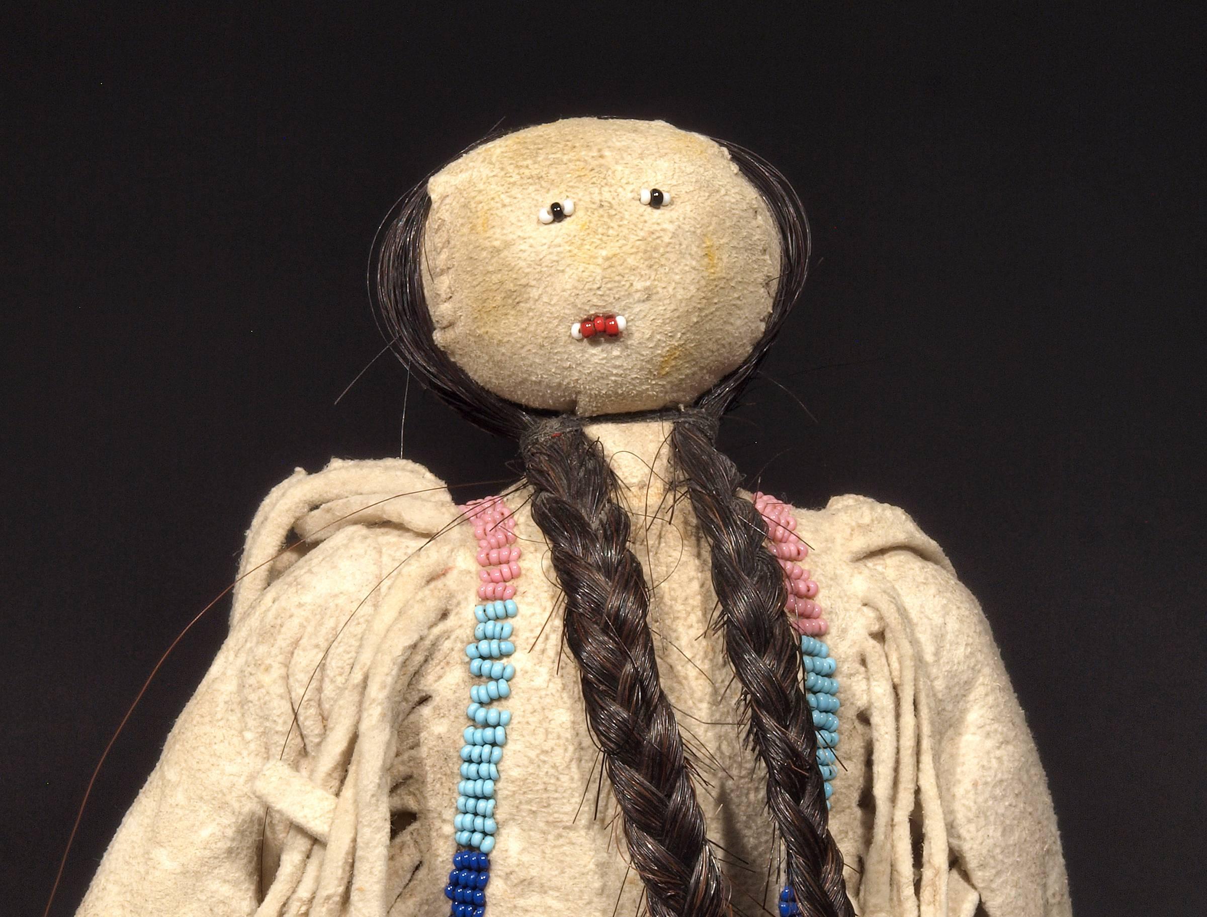 Beaded Native American Pair of Dolls - Sioux, 19th Century