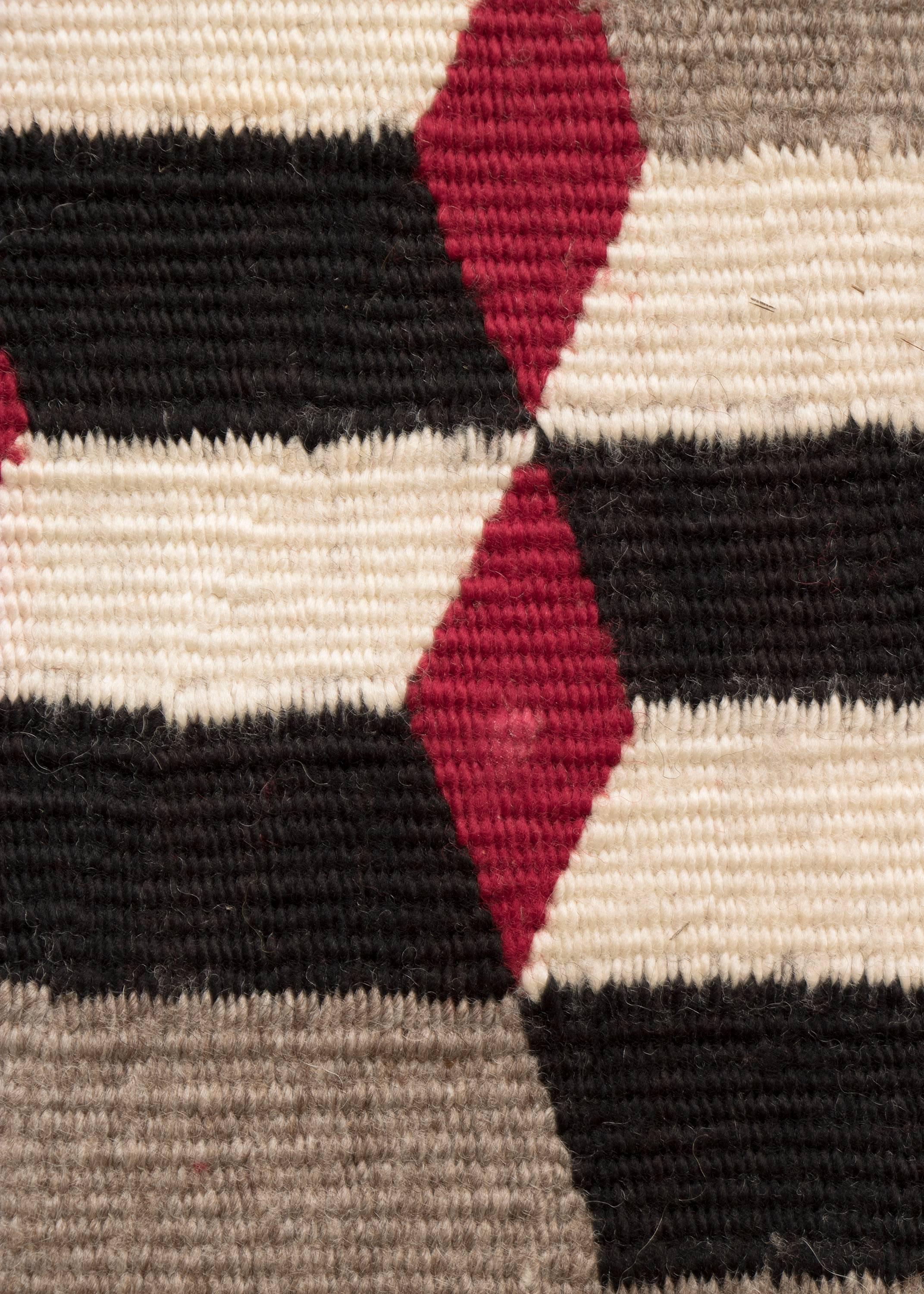 20th Century Vintage Navajo Optical/Tumbling Block Rug, circa 1950