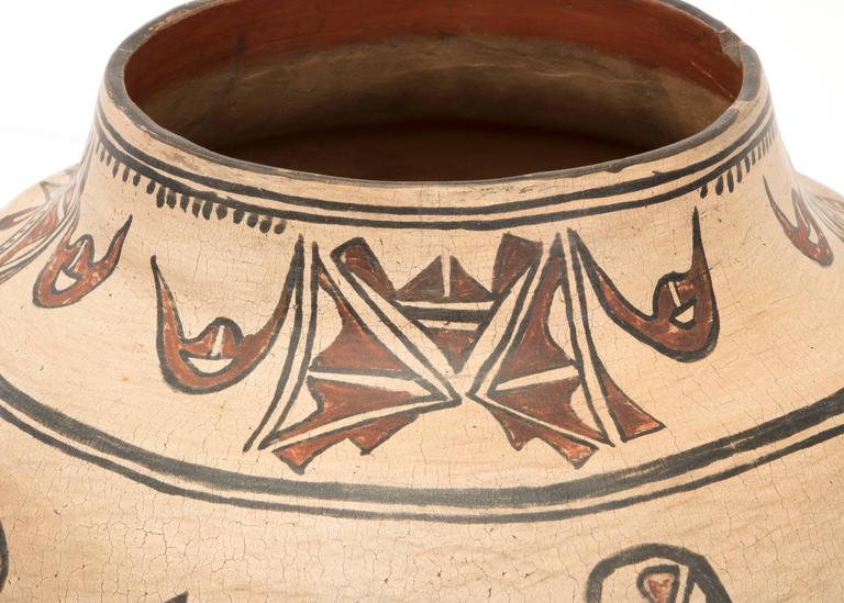 Antique Native American Pottery Jar, San Ildefonso Pueblo, 19th Century