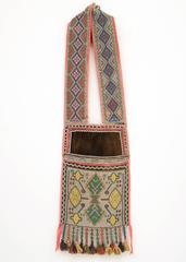 Pair of Beaded Bandolier Bags, Winnebago/Chippewa 'Ojibwa', 19th Century