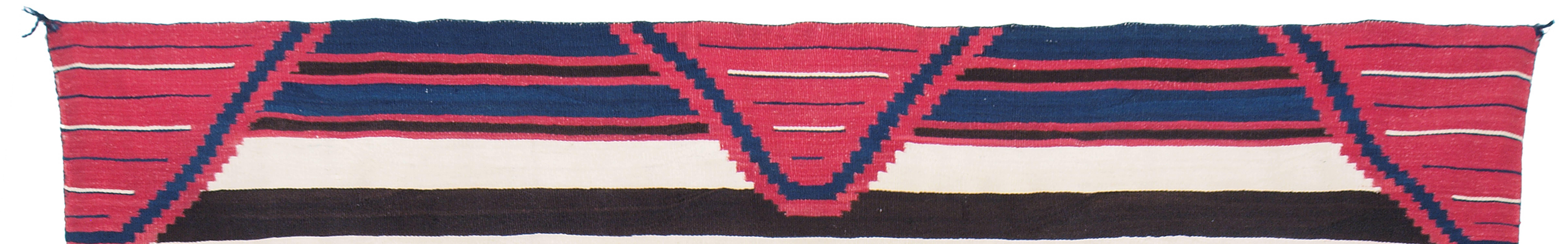 American Classic Period Navajo Chief's Wearing Blanket, circa 1865